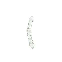 Electric Eel Glas Double Trouble Textured Glass Dildo