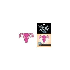 Woodrocket Glittery Uterus Pin