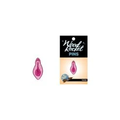 Woodrocket Glittery Vulva Pin