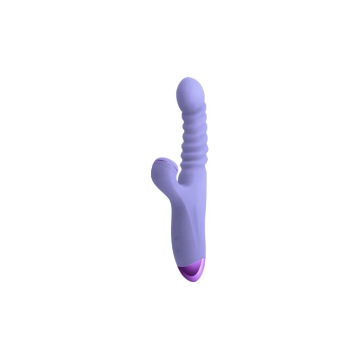 NS Novelties Luxe Nova Silicone Pulsing And Thrusting Dual Vibrator