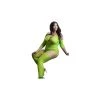 Fantasy Lingerie Stargazing Gartered Neon Green Bodystocking