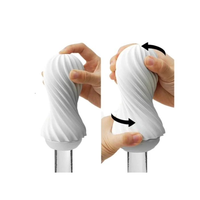 Tenga Flex Bubbly Blue Spiraling Reusable Stroker - Image 3